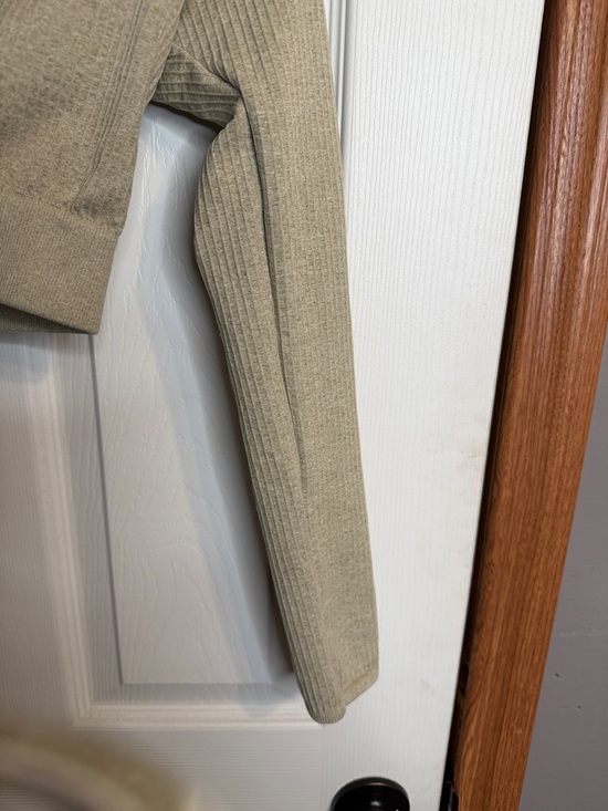 FP Movement by Free People Cropped Ribbed Half-Zip Top - Sage - Picture 3 of 7